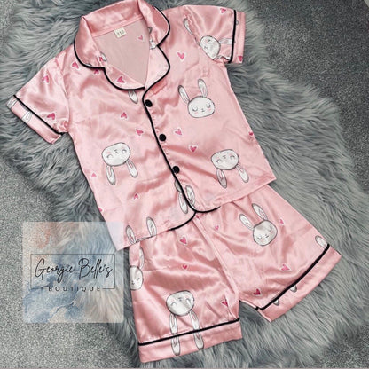 Saturday Saver Bunny Satin Pyjamas